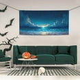 thumbnail image 2 of Zufioo Night Sky Beach Scene Print Holiday Banners, Party Banners, Hanging Flags, Bar Shopping Mall Garden Wall Decorations, Holiday Decoration Supplies-Medium, 2 of 8