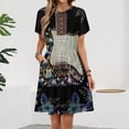 thumbnail image 2 of 3D Electric Guitar Dress Fashion Beach Short Sleeve Dresses Female Party Printed Sundress, 2 of 7