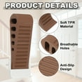 thumbnail image 3 of Rubber Door Stopper Wedge Door Stoppers for Bottom of Door with Holder Sturdy Stackable Doorstop Wall Protector Brown, 3 of 6