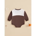thumbnail image 4 of Suealasg Thanksgiving Baby Girls Boys Romper Long Sleeve Turkey Print Bodysuits 6 12 18 24 Months Newborn Spring Autumn Jumpsuits, 4 of 8
