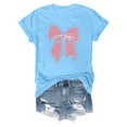 thumbnail image 4 of Spring T Shirts for Women Casual Short Sleeve Graphic Print Soft Basic With Round Neck Tops Cute Trendy Y2k Fashion Tees, 4 of 4