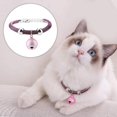 thumbnail image 3 of Collier pour Chat Fournitures Collier Cloche pour Chat avec Chaîne d'Extension Attache Collier en Nylon Accessoire de Toilettage avec Chaîne d'Extension Cloche pour Mariage (Rose), 3 of 8