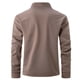 thumbnail image 3 of Blusa y camisa de manga larga con cuello vuelto para hombre, informal, de moda, con media cremallera y bolsillo., 3 of 7