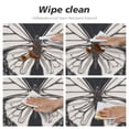 thumbnail image 4 of Elegant Butterfly Round Fitted Tablecloths Table Covers Wipeable Waterproof Elastic for Kitchen Dinning Parties Wedding Picnic Small Fits 40-44 Inch Table Size, 4 of 5