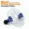 thumbnail image 3 of BQBQERT Router Plate Clear Base Plate Easy Installation Router Base with Double Handles Router Fixed Base Guide, 3 of 8