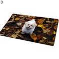 thumbnail image 1 of HEVIRGO Doormat Non-Slip 3D Effect Dog Print Flannel Rectangle Carpet Modern Home Decor, 1 of 10
