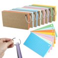 thumbnail image 3 of MesaSe 8 Pack 800 Pcs Lined Index Cards 3 x 5 Inches Ruled Study Cards with 8 Stainless Steel Binder Rings Colored Flash Cards Double Sided Revision Cards, 3 of 10