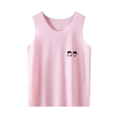 

Toddler Boys Girls Sleeveless Vest Tops Solid Color Cool Homewear Casual Tops Children Clothes Summer Clothes