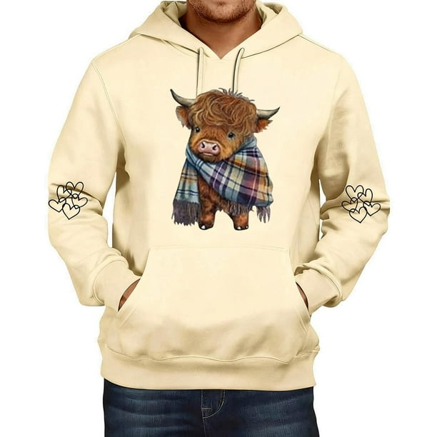 MHFRRA Sudadera con Capucha Informal de Manga Larga, Suave, Cómoda y Ligera, Estilo Urbano, A La Moda, Deportiva, para Uso Diario Beige