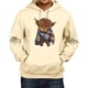 thumbnail image 1 of MHFRRA Sudadera con Capucha Informal de Manga Larga, Suave, Cómoda y Ligera, Estilo Urbano, A La Moda, Deportiva, para Uso Diario Beige, 1 of 3