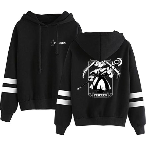 Anime Frieren Beyond Journey's End Merch Hoodies Women/Men Long Sleeve Hooded Sweatshirt Novelty Hoody