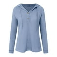 thumbnail image 6 of Godom Womens Hoodies Pullover Sweaters Tunic Tops for Women Loose Fit Dressy Oversized Sweatshirt with Buttons, 6 of 7