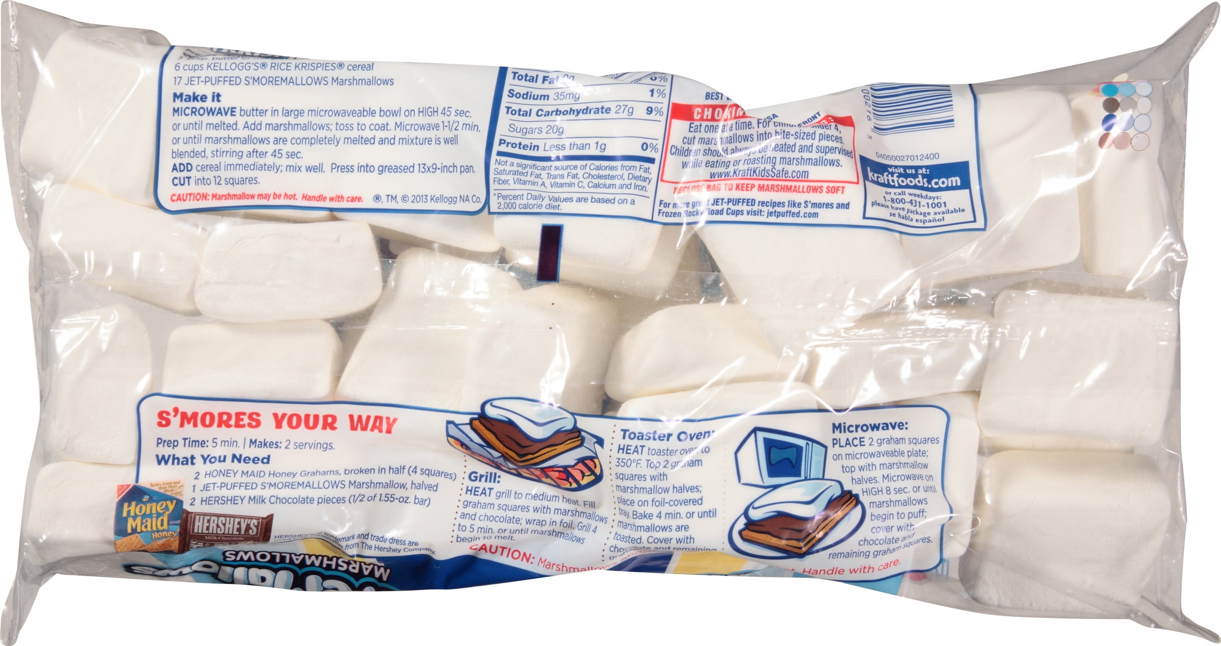 Jet-Puffed S'moreMallows Marshmallows, 17.5 oz Bag