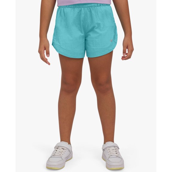 Champion Girls Crinkled Woven Shorts - Aqua - Size Large