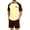 Fluorescence Yellow #081, variant on Mens Cotton Pajama Sets Summer Pjs Sleepwear Nightwear Lightweight Quick Dry Soft Short Sleeve Sleep Set With Pocket, M