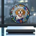 thumbnail image 4 of HOMYGIFTS Personalized Pet Stained Glass Suncatcher – Custom Dog or Cat Window Decor, 4 of 8