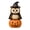 D, variant on D Halloween Resin Pumpkin Owl Figurine Mini Tabletop Fall Decor Ornament For Shelf Mantel Decor
