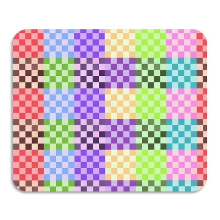 

ALAZA Dish Drying Mat for Kitchen Multicolor Checkered-a2 Counter Absorbent Draining Pad 23.6 x19.7