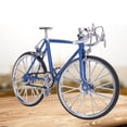 thumbnail image 4 of Mini bicicleta de casa de muñecas a escala 1:10, modelo de vehículo de bicicleta simulada de aleación, accesorio de juguete, azul claro, 4 of 9