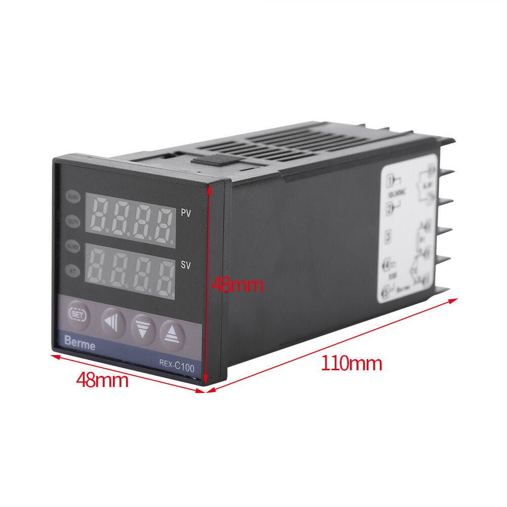 0 ℃~1300 ℃ Alarm REX-C100 Digital Thermostat Temperaturregler Controller Kit DE 