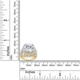 thumbnail image 5 of AFFY 3.50CT Cushion & Round Moissanite Diamond Halo Bridal Rings Set for Women 10K Solid Yellow Gold-10.5, 5 of 6