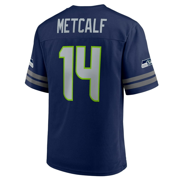 Men s Fanatics Branded DK Metcalf College Navy Seattle Seahawks Replica Player Jersey Walmart