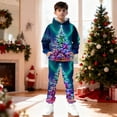 thumbnail image 2 of Mercatoo Boys Girls Christmas Pants Sets Sweatsuit 2 Piece Hoodie and Sweatpants Print Thicken Fall Winter 1racksuit Pants Sets, 2 of 8