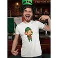 thumbnail image 2 of Tiny Leprechaun Cartoon Tee Men's -Image by Shutterstock, 2 of 4