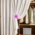 thumbnail image 4 of SJYYTT 1Pc Magnetic Curtain Tiebacks,Rose Flower Tie Backs Rope for Curtains,Elegant Decorative Holdbacks Holders,Home Decor Thin Or Sheer Window Drapries Bed Canopy,Curtain Tiebacks Buckles Holders, 4 of 9