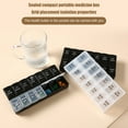 thumbnail image 3 of YAOMOBB Capsule Holder Weekly Tablet Organizer Double Rows 14 Grids Sealed Lid 7 Days Home Supply, 3 of 6