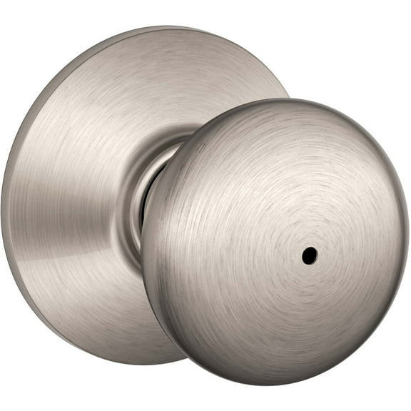 Schlage F40VPLY619 Plymouth Privacy Knob, Satin Nickel