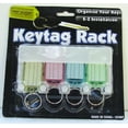 thumbnail image 4 of 4 Pc Key Tag Rack Multi Key Chain Ring Organizer Insert Label Wall Mount Storage Home, 4 of 5