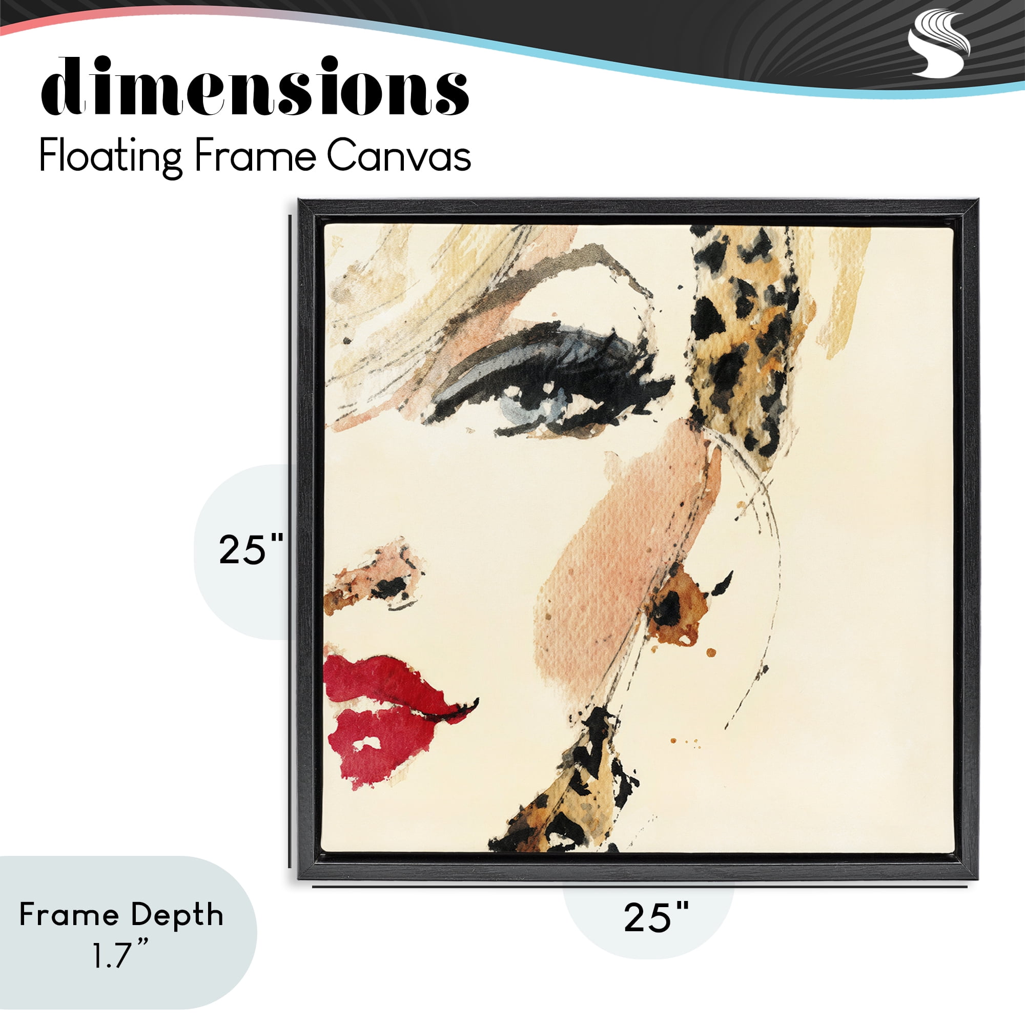 Stupell Industries Crimson Enigma Lipstick Black Framed Floater Canvas Wall Art, design by Svetlana Aleynikova