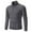 Dark Gray, variant on ZCFZJW Men's Quarter Zip Up Sweaters Mock Neck Polo Sweater Slim Fit Pullover Sweater Casual Solid Color Long Sleeve Lightweight Thin Jacket Blue L