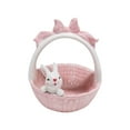 thumbnail image 3 of Ceramic Rabbit Easter Basket Porcelain bunny bowls Creative Mini Holiday Gift 16cmx15.5cmx18.3cm, 3 of 8