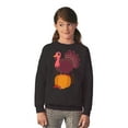 thumbnail image 3 of Awkward Styles Thanksgiving Youth Sweatshirt Happy Turkey Crewneck Tops for Kids, 3 of 5