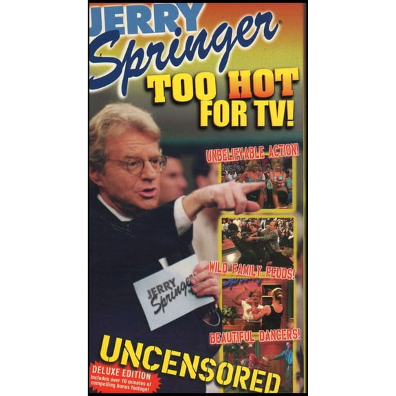 Jerry Springer: Too Hot for TV (VHS Tape)