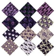 thumbnail image 5 of 12 Sheets Halloween Pattern Paper Set Holiday Craft Paper for Card Making Scrapbook Decor, 10 Designs (Purple, 6 X 6 Inches), 5 of 5