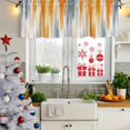 thumbnail image 6 of Orange Gray Valances for Windows, Decorative Rod Pocket Window Valance Curtains, Retro Country Abstract Ombre Aesthetic Short Curtain Drapes for Kitchen/Bathroom/Living Room, 2 Panels, 42" W x 12" L, 6 of 8