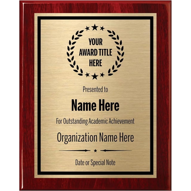 Placas de premio Awards4U personalizadas, grabadas y personalizadas
