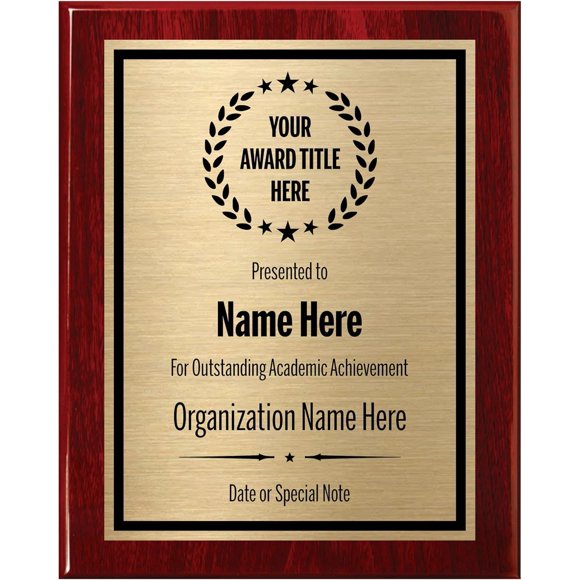 Placas de premio Awards4U personalizadas, grabadas y personalizadas