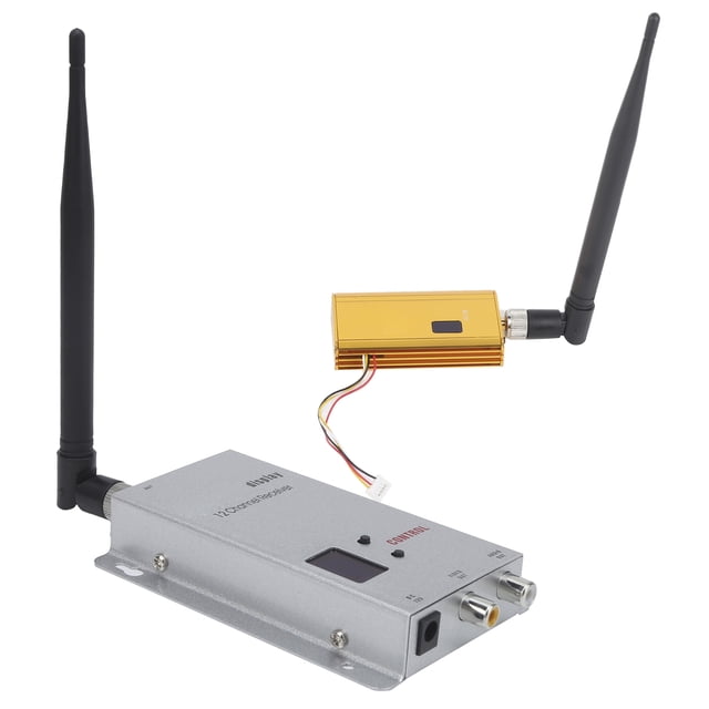 Receptor 1.2G 1.5W Transmisor Inalámbrico Video Audio Transmisión Sincónica Alta Sensibilidad