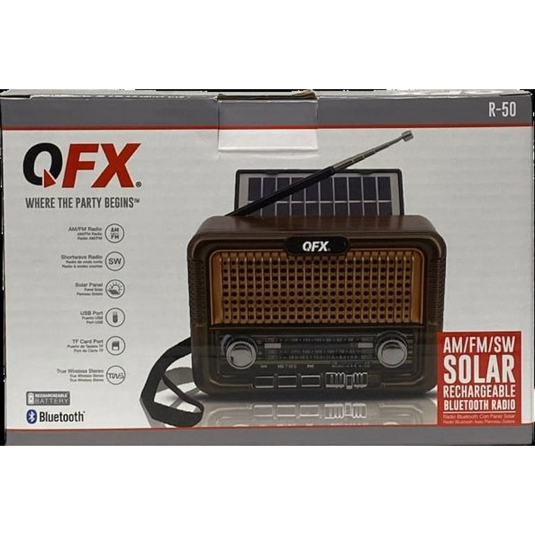 Qfx Solar Am Fm Sw Radio - Walmart.com