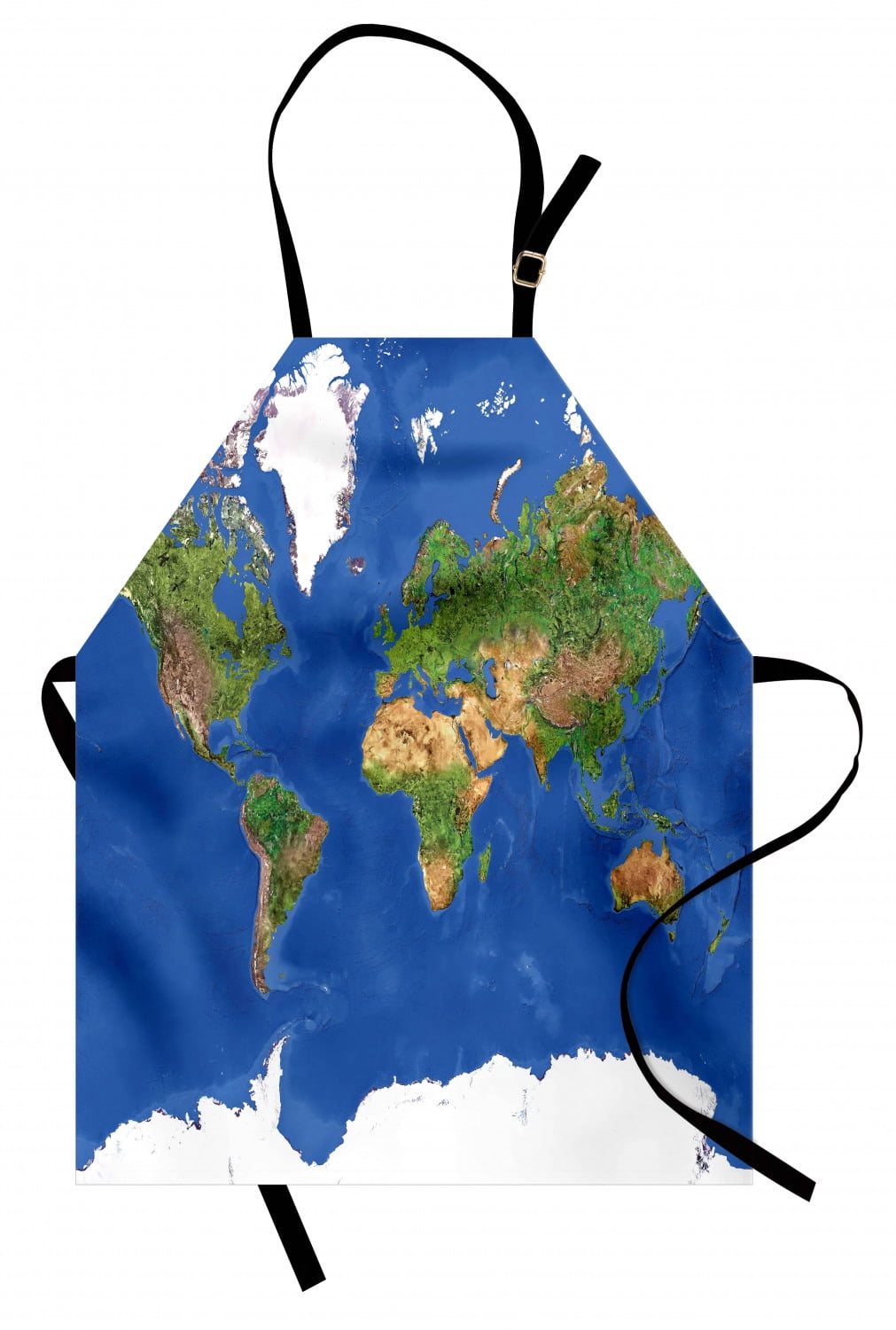 World Apron Geography Cartography Theme Continents Vegetation Nature