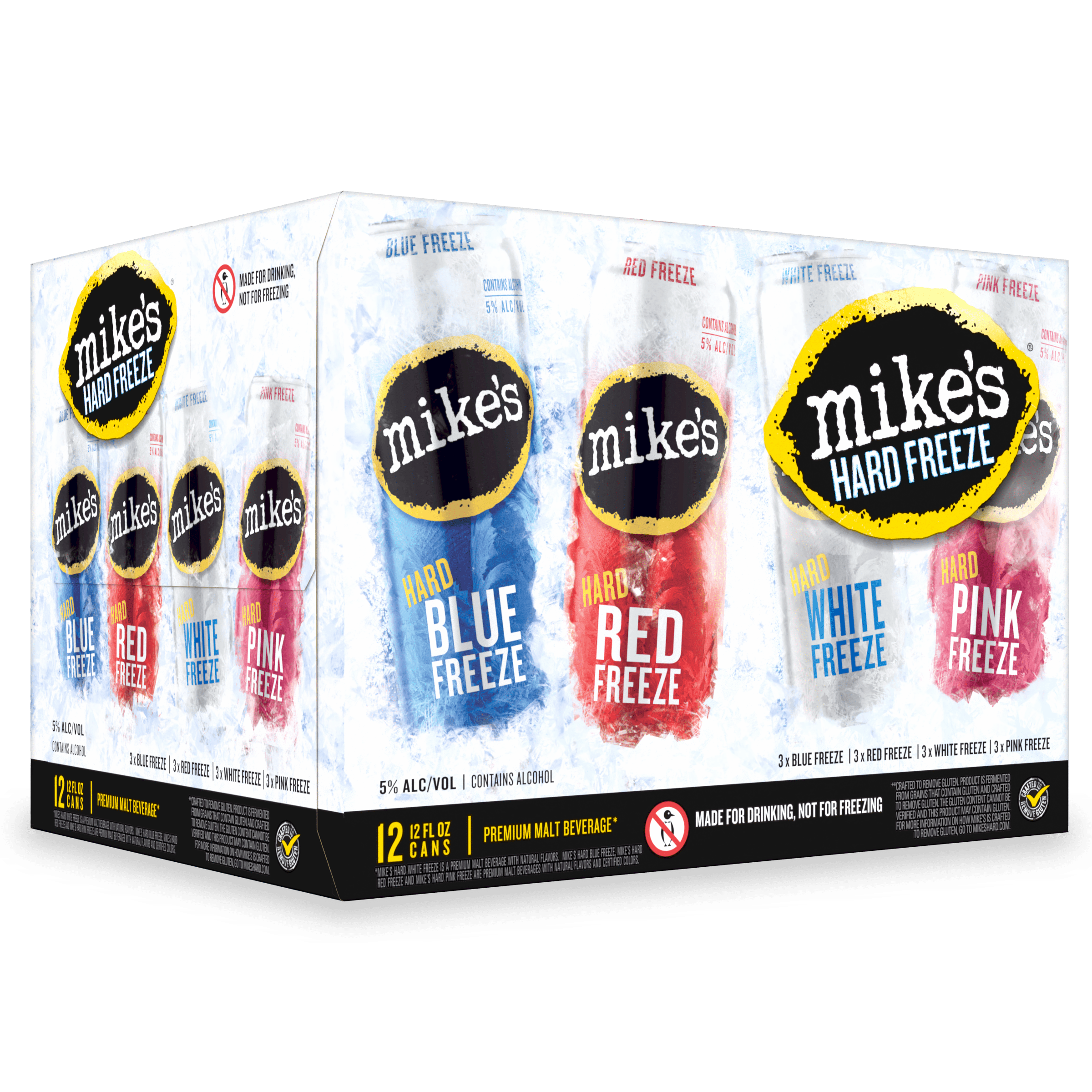 Mike's Hard Freeze, Variety Pack, 12 Pack, 12 fl oz Cans, 5% ABV