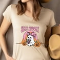 thumbnail image 4 of Stay Spooky Ghost Shirt | Cute Pink Halloween T-Shirt for Women, Ash, Size L, 4 of 6