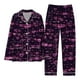 thumbnail image 2 of Gibobby Pijamas de seda Pijamas para Mujer Conjunto a Juego Pijamas navideños Conjunto de Pijama Largo de satén con Botones clásicos para Mujer con Bolsillos (Rosa, L), 2 of 4