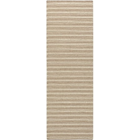 2 5 X 8 Simplicity Stripes Gray And Taupe Hand Woven Flat Pile 2 5 X 8 Simplicity Stripes Gray And Taupe Hand Woven Flat Pile Wool Rug