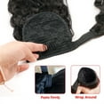 thumbnail image 3 of Wrap Around Ponytail Extensions Peruvian Natural Wave Ponytail Human Hair 12-26inch Remy Hair Clip In Curly Ponytail Hairpieces for Black Women, 3 of 7