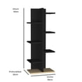 thumbnail image 3 of Librero Minimalista Fit Atlas Home Negro 100 cm Altura x 39 cm Ancho x 25 cm Fondo, 3 of 6